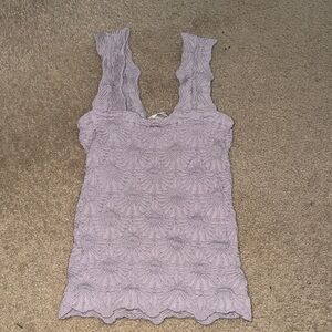 Altar'd State Lilac Lace Tank Top